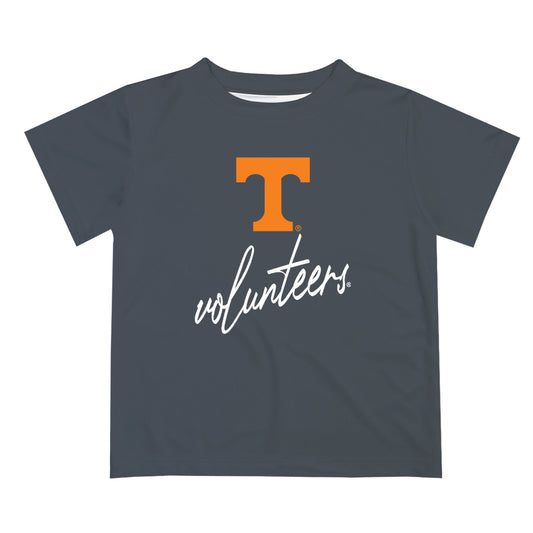 Tennessee Vols Vive La Fete Script V1 Gray Short Sleeve Tee Shirt