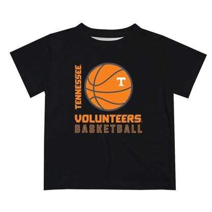 Tennessee Vols Vive La Fete Basketball V1 Black Short Sleeve Tee Shirt