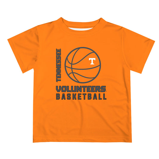Mouseover Image, Tennessee Vols Vive La Fete Basketball V1 Gray Short Sleeve Tee Shirt