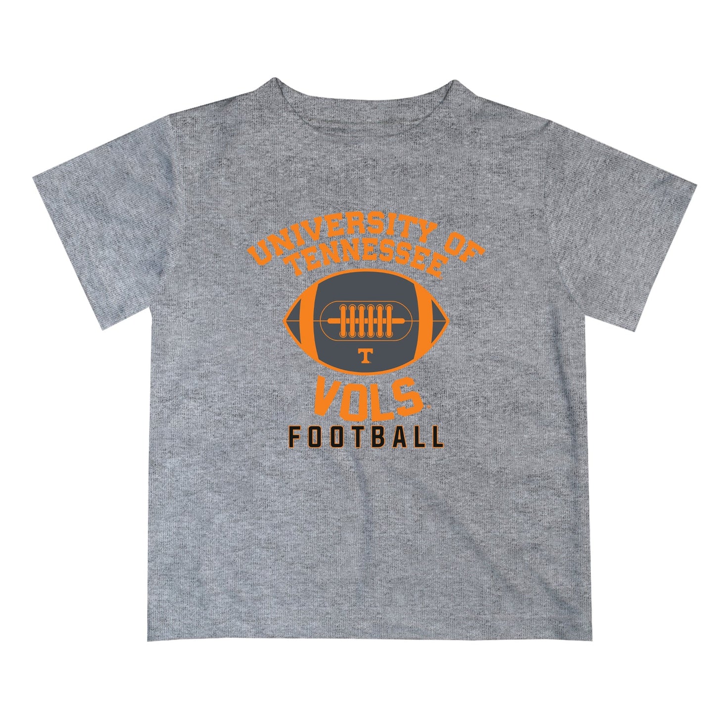 Tennessee Vols Vive La Fete Football V2 Heather Gray Short Sleeve Tee Shirt