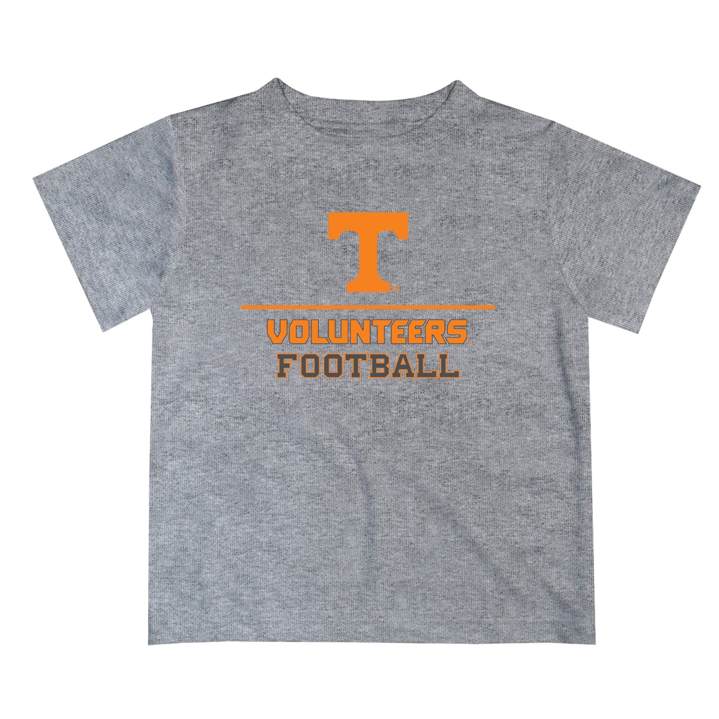 Tennessee Vols Vive La Fete Football V1 Heather Gray Short Sleeve Tee Shirt