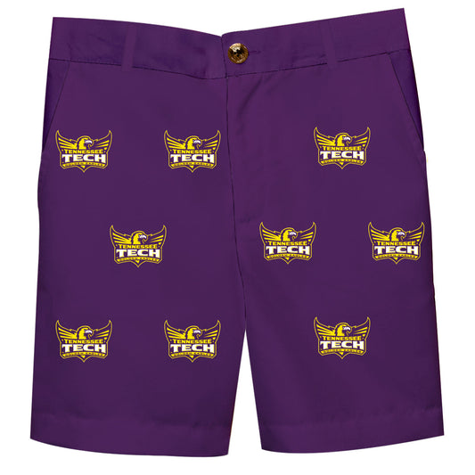 Tennessee Tech Golden Eagles TTU Boys Game Day Purple Structured Shorts