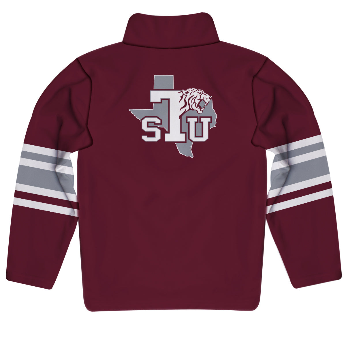 Texas Southern Universtiy Tigers Game Day Maroon Quarter Zip Pullover for Infants Toddlers by Vive La Fete
