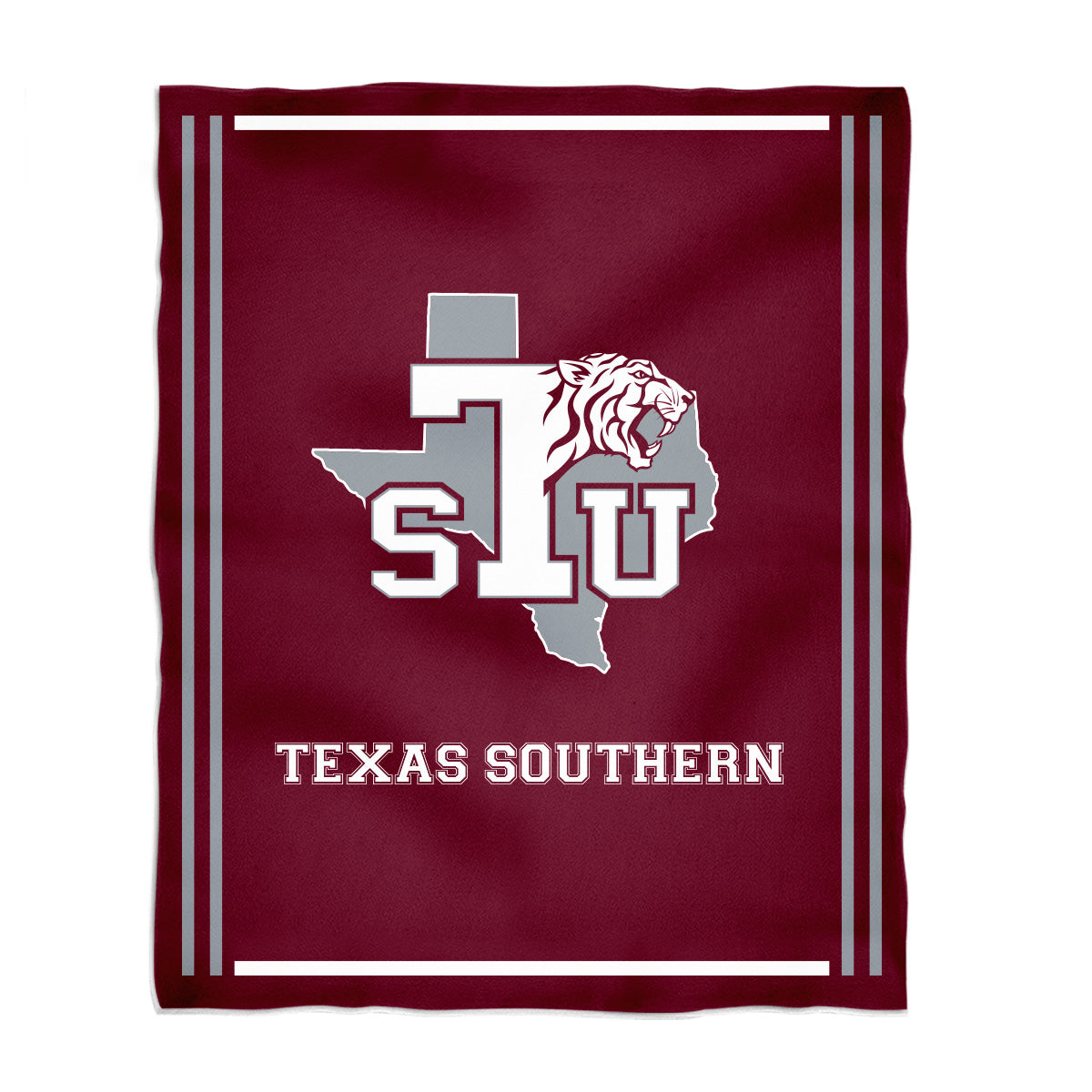 Texas Southern Universtiy Tigers Kids Game Day Maroon Plush Soft Minky Blanket 36 x 48 Mascot