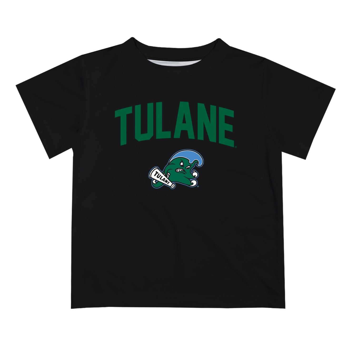 Tulane Green Wave Vive La Fete Boys Game Day V2 Black Short Sleeve Tee Shirt