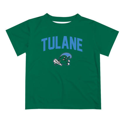 Tulane Green Wave Vive La Fete Boys Game Day V2 Green Short Sleeve Tee Shirt