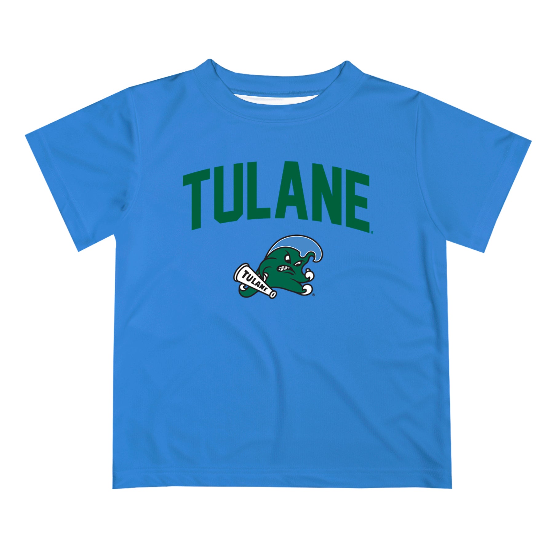 Tulane Green Wave Vive La Fete Boys Game Day V2 Blue Short Sleeve Tee Shirt