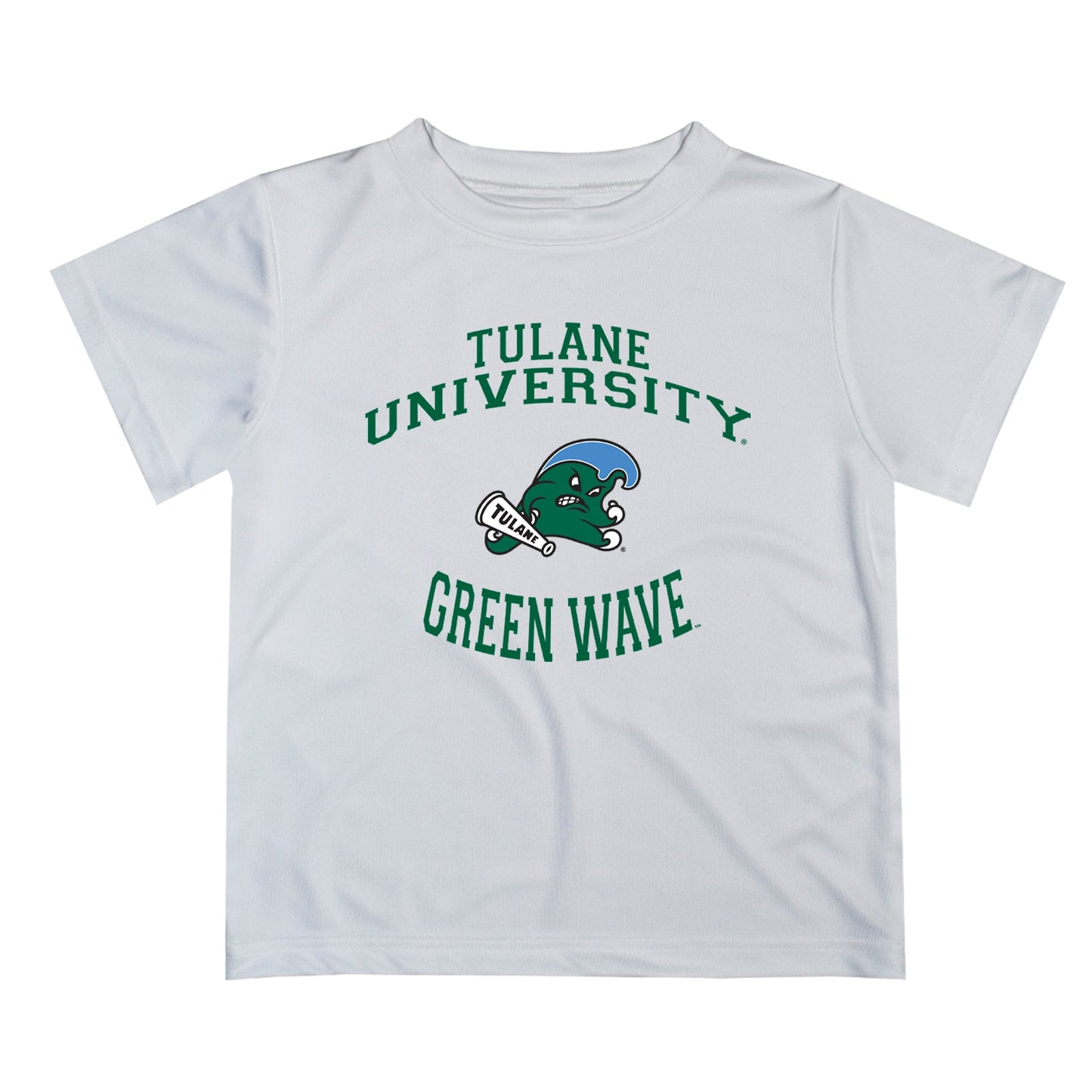 Tulane Green Wave Vive La Fete Boys Game Day V1 White Short Sleeve Tee Shirt