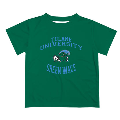 Tulane Green Wave Vive La Fete Boys Game Day V1 Green Short Sleeve Tee Shirt