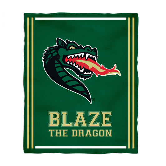 Alabama at Birmingham Blazers Kids Game Day Green Plush Soft Minky Blanket 36 x 48 Mascot