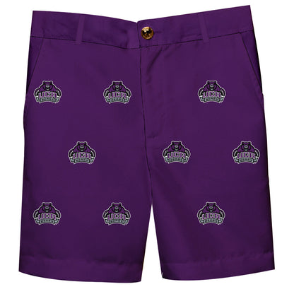 Central Arkansas Bears UCA Boys Game Day Purple Structured Shorts