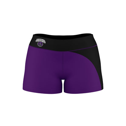 Central Arkansas Bears UCA Vive La Fete Game Day Collegiate Waist Color Block Women Purple Optimum Yoga Short