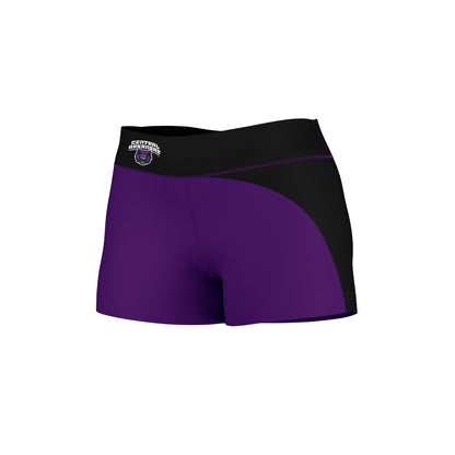 Central Arkansas Bears UCA Vive La Fete Game Day Collegiate Waist Color Block Women Purple Optimum Yoga Short - Vive La F̻te - Online Apparel Store