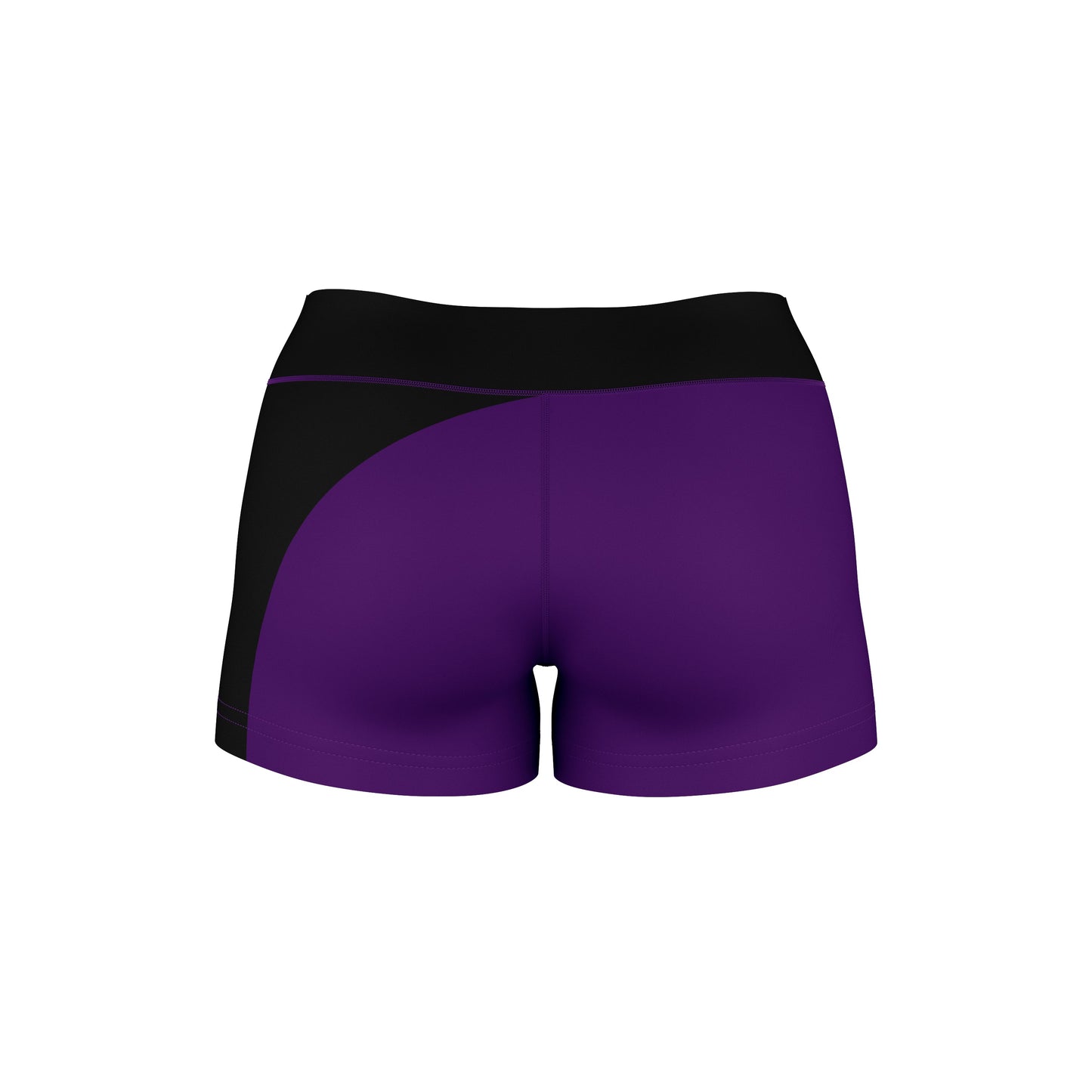 Central Arkansas Bears UCA Vive La Fete Game Day Collegiate Waist Color Block Women Purple Optimum Yoga Short - Vive La F̻te - Online Apparel Store