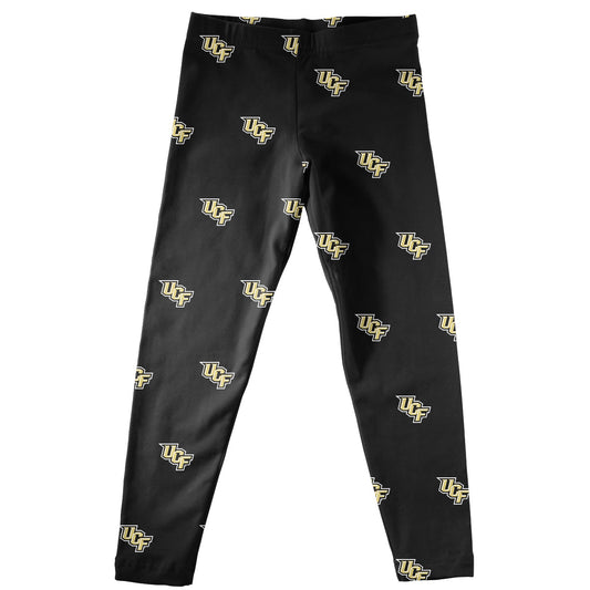 Central Florida Print Black Leggings