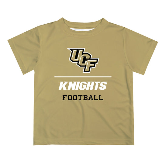 UCF Knights Vive La Fete Football V1 Gold Short Sleeve Tee Shirt