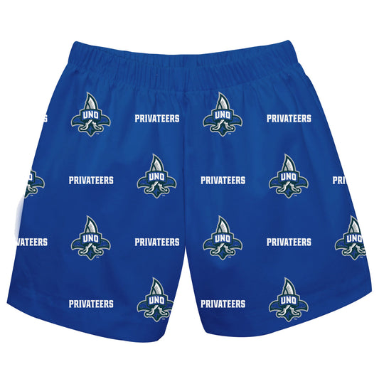 New Orleans Privateers UNO Boys Game Day Elastic Waist Classic Play Blue Pull On Shorts