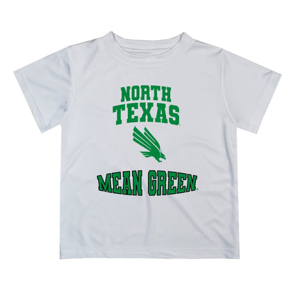 North Texas Mean Green Vive La Fete Boys Game Day V3 White Short Sleeve Tee Shirt