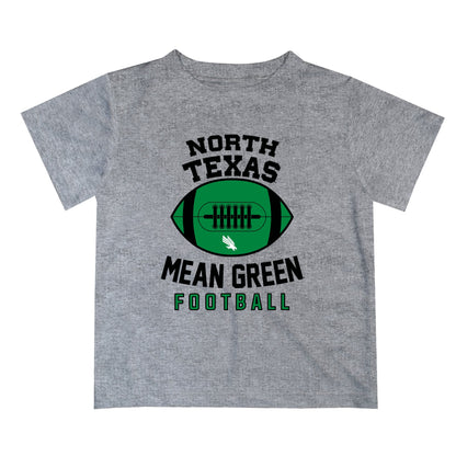 North Texas Mean Green Vive La Fete Football V2 Heather Gray Short Sleeve Tee Shirt