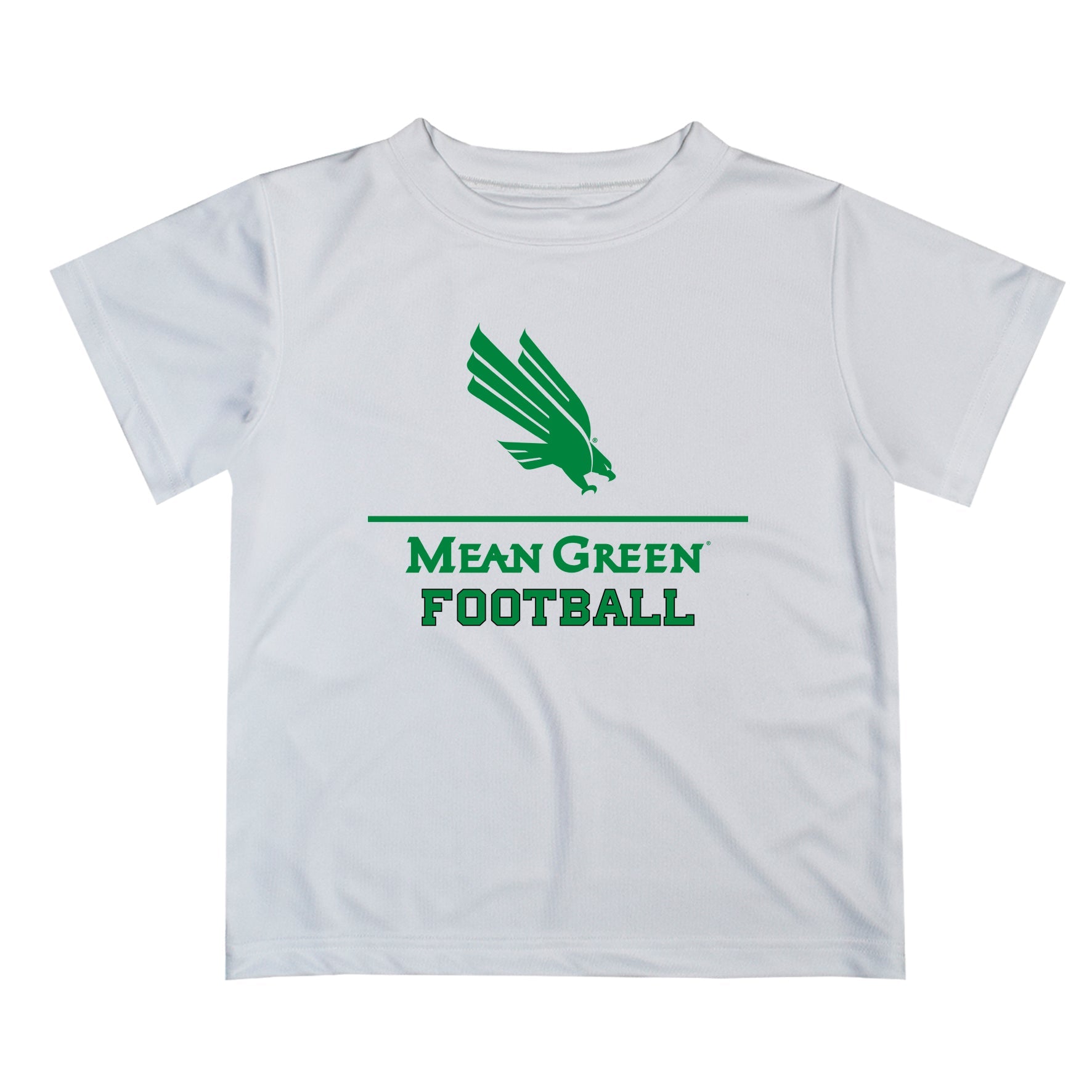 North Texas Mean Green Vive La Fete Football V1 White Short Sleeve Tee Shirt