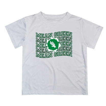 North Texas Mean Green Vive La Fete  White Art V1 Short Sleeve Tee Shirt