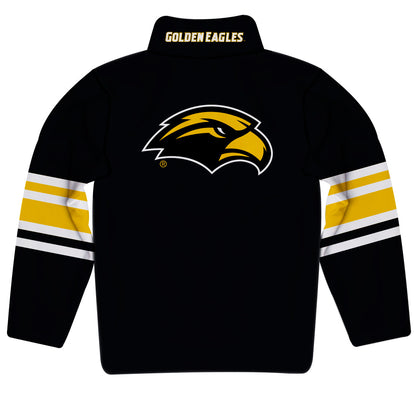 Southern Miss Golden Eagles Game Day Black Quarter Zip Pullover for Infants Toddlers by Vive La Fete
