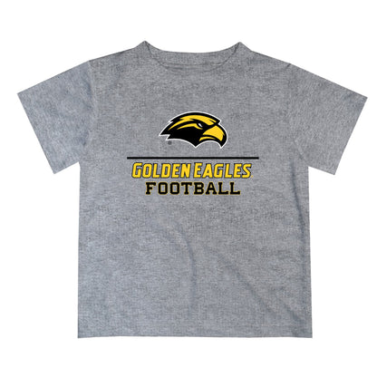 Southern Miss Golden Eagles Vive La Fete Football V1 Heather Gray Short Sleeve Tee Shirt