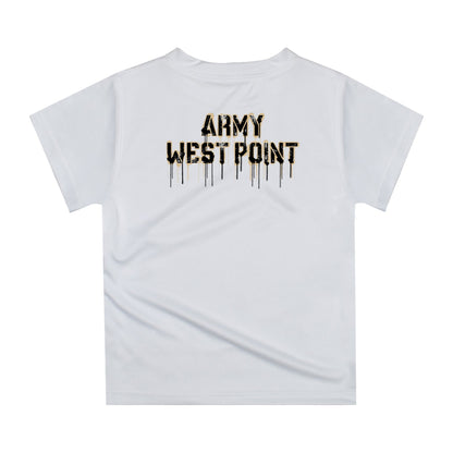 Army West Point Black Knights Original Dripping Football Helmet White T-Shirt by Vive La Fete
