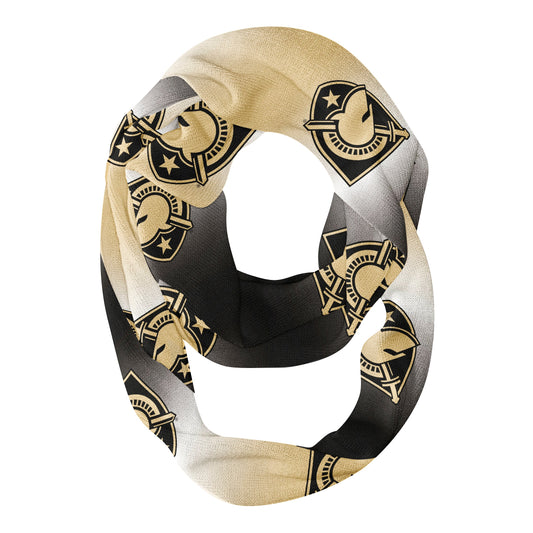 United States Military Academy Knights Black And Gold Degrade Infinity Scarf - Vive La FÃªte - Online Apparel Store