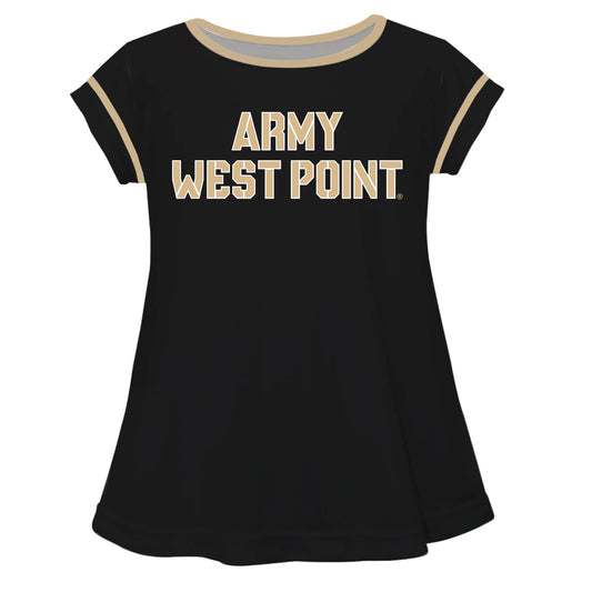 United States Military Academy Solid Black Girls Laurie Top by Vive La Fete