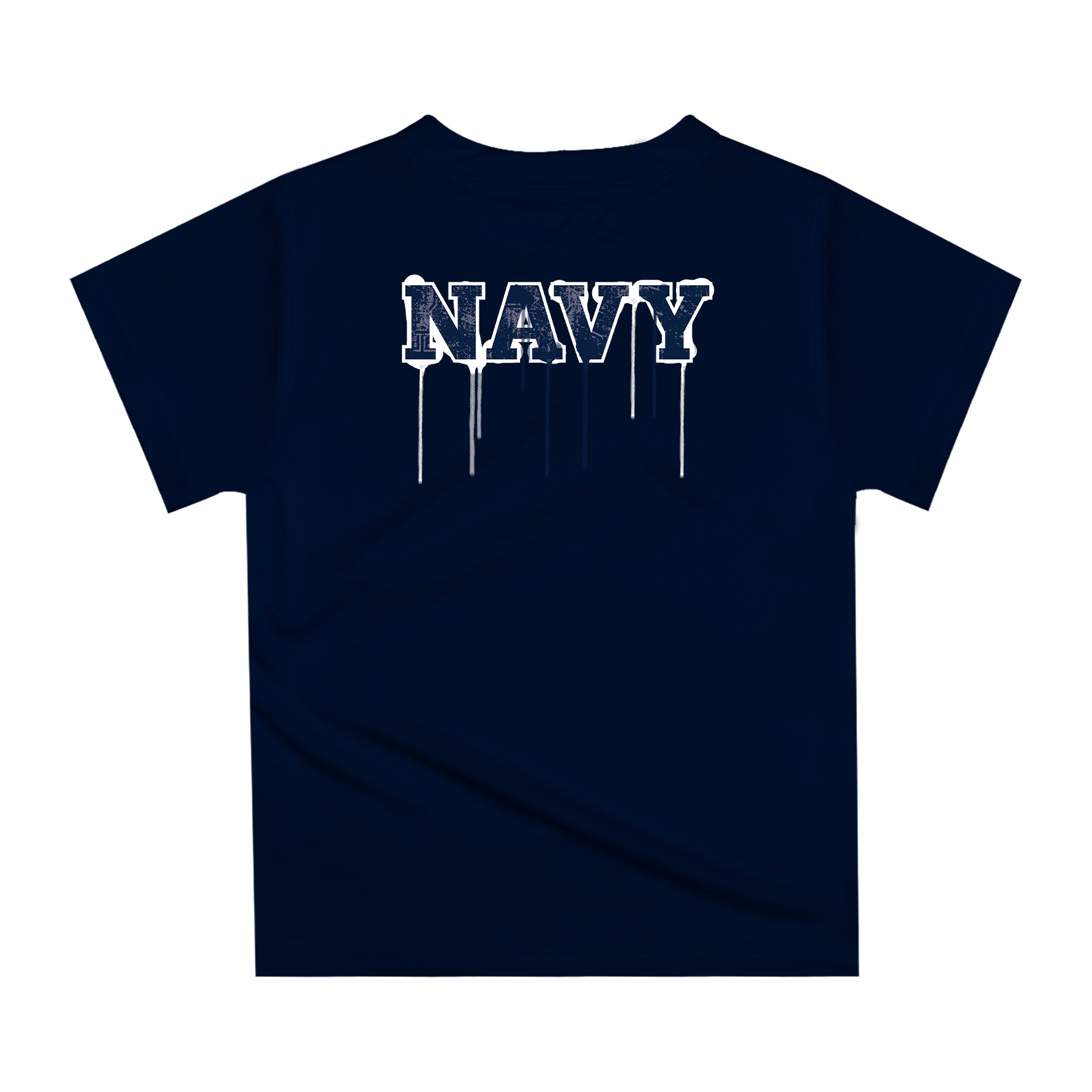 Naval Academy Midshipmen Original Dripping Football Helmet Navy T-Shirt by Vive La Fete