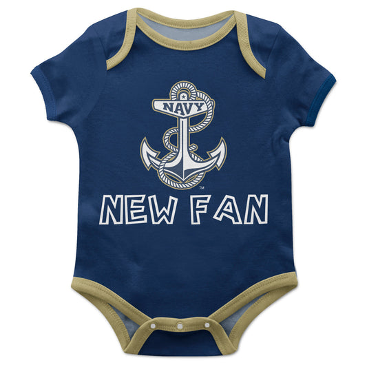 United State Naval Academy Solid Navy New Fan Boys One Piece Jumpsuit by Vive La Fete