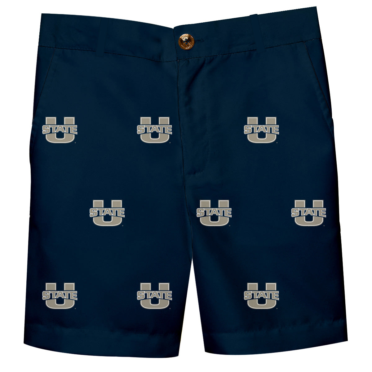 Utah State Aggies USU Boys Game Day Navy Structured Shorts