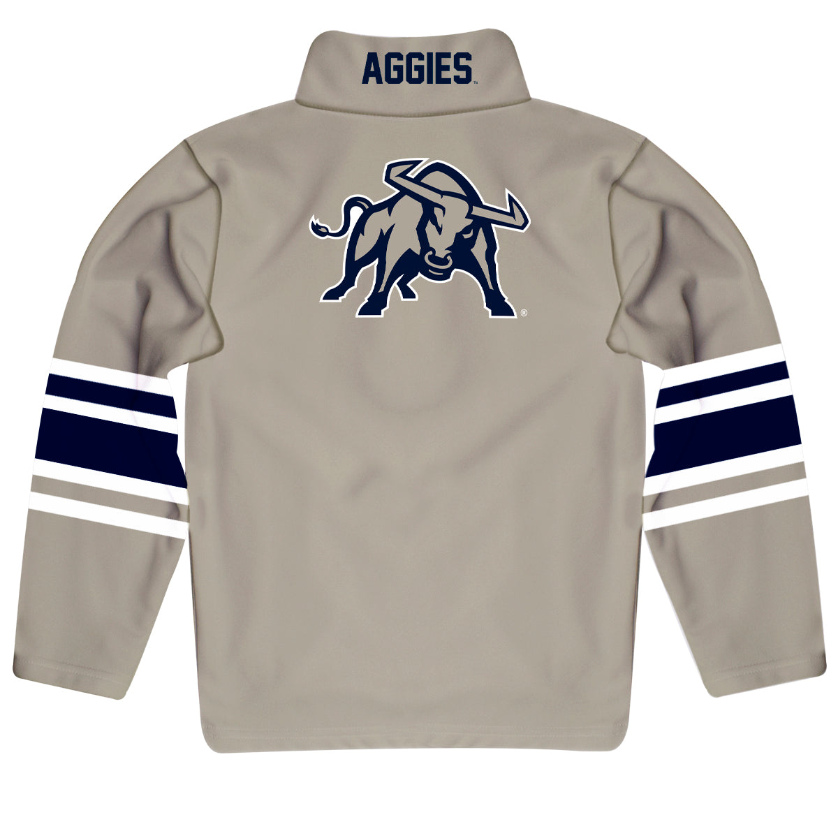 Utah State Aggies Game Day Gray Quarter Zip Pullover for Infants Toddlers by Vive La Fete