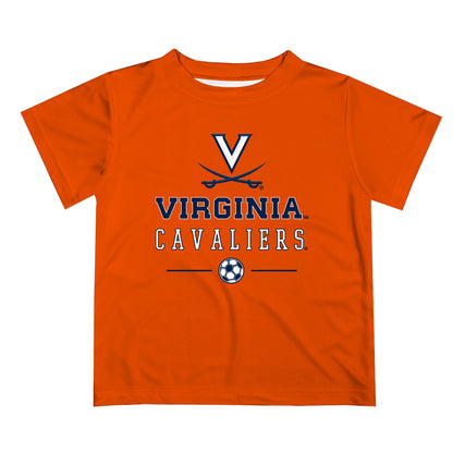 Virginia Cavaliers UVA Vive La Fete Soccer V1 Orange Short Sleeve Tee Shirt