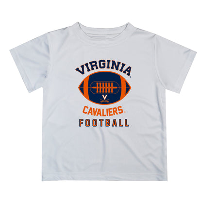 Virginia Cavaliers UVA Vive La Fete Football V2 White Short Sleeve Tee Shirt