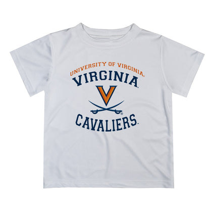 Virginia Cavaliers UVA Vive La Fete Boys Game Day V1 White Short Sleeve Tee Shirt