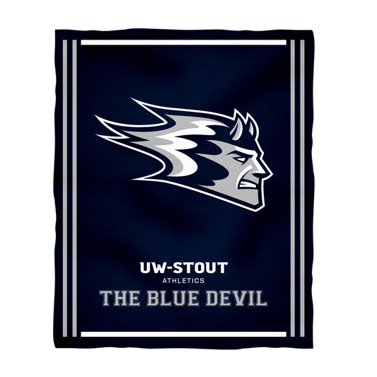 UW Wisconsin Stout Blue Devils Game Day Ankle Color Block Navy White Y