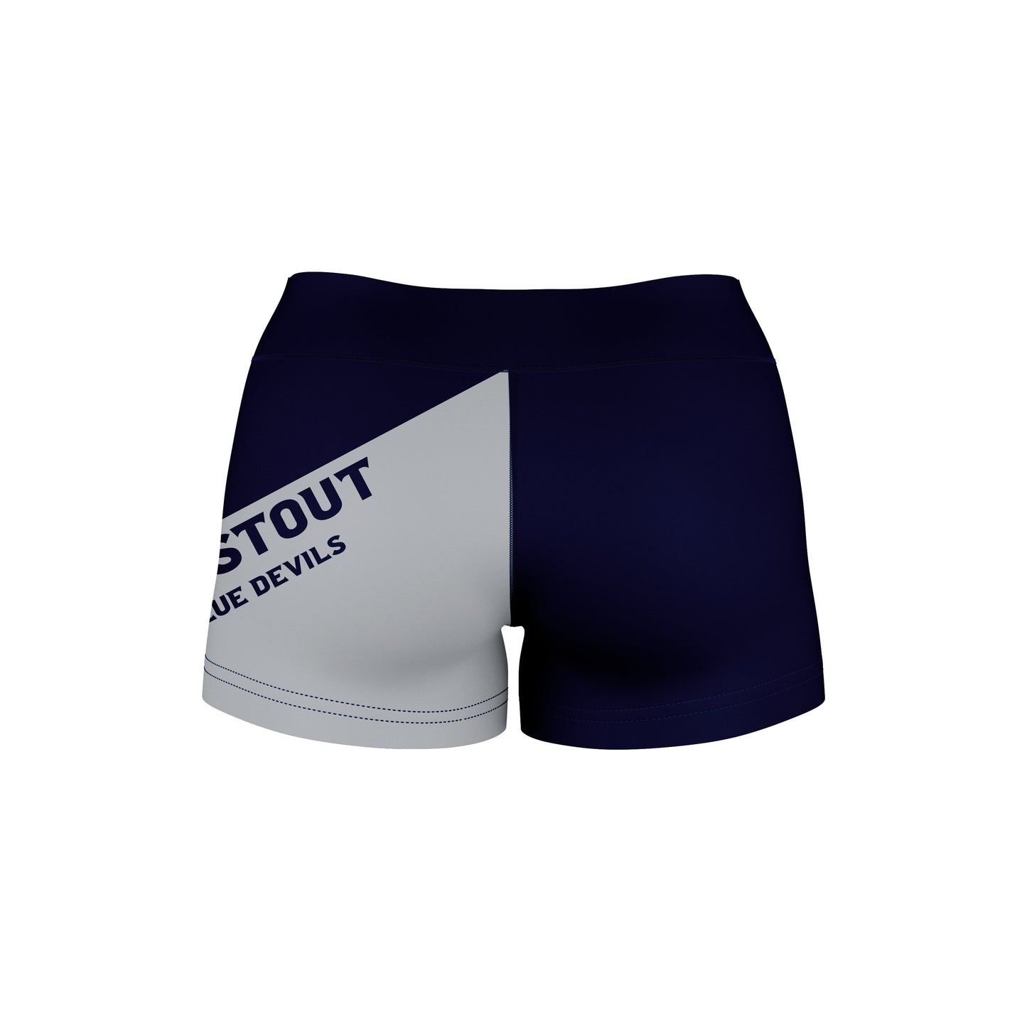 UW Wisconsin Stout Blue Devils Game Day Ankle Color Block Navy White Y