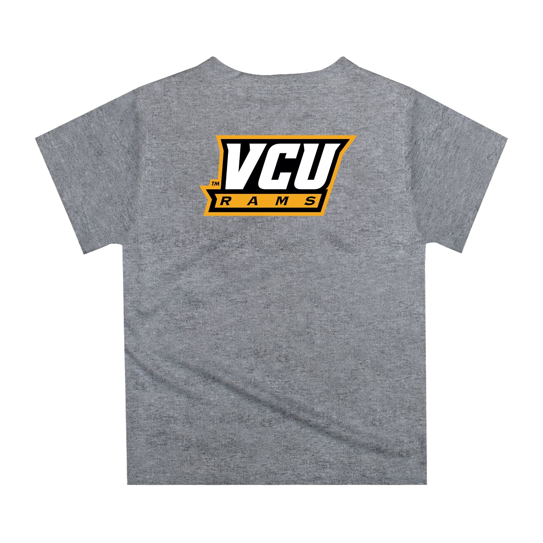 VCU Rams Virginia Commonwealth U Original Dripping Basketball Heather Gray T-Shirt by Vive La Fete