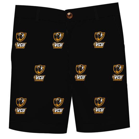 VCU Rams Virginia Commonwealth U Boys Game Day Black Structured Shorts