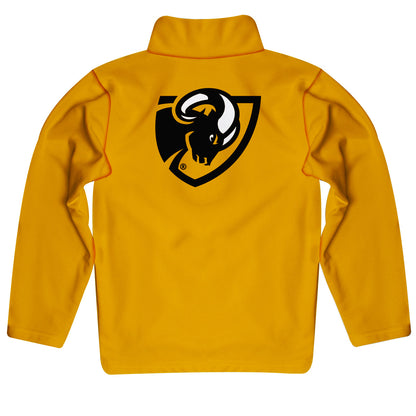 VCU Rams Virginia Commonwealth U Game Day Solid Gold Quarter Zip Pullover for Infants Toddlers by Vive La Fete