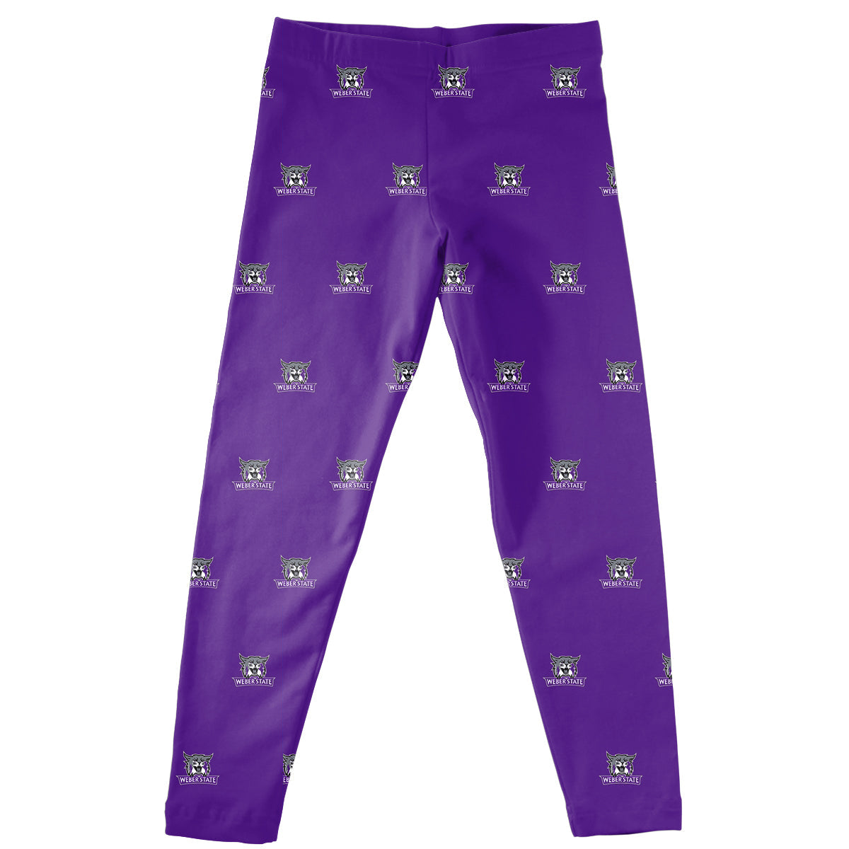Weber State Wildcats WSU Girls Game Day Classic Play Purple Leggings Tights