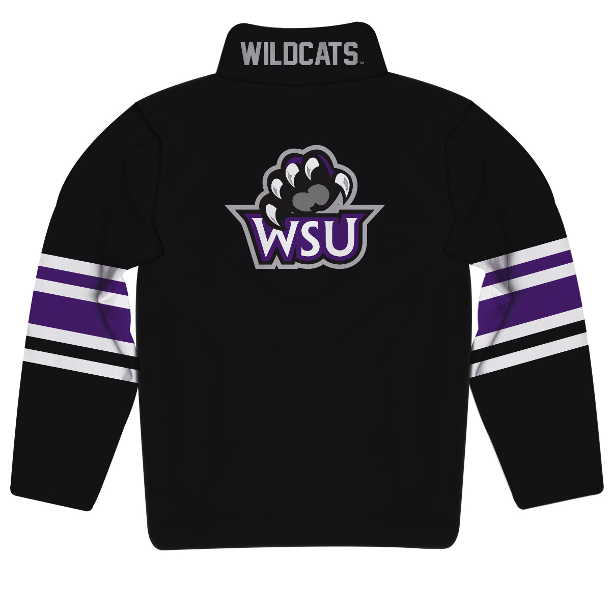 Weber State University Wildcats WSU Game Day Black Quarter Zip Pullover for Infants Toddlers by Vive La Fete