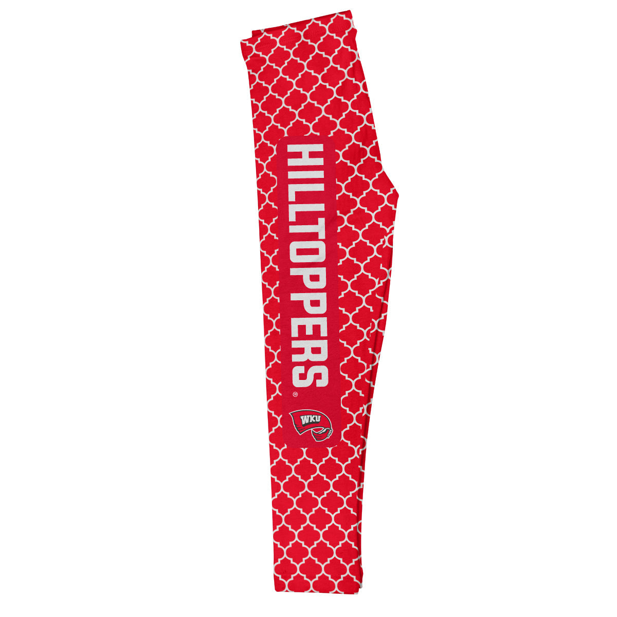 Western Kentucky Quatrefoil Red Leggings