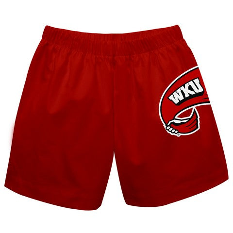 Western Kentucky Boys Solid Red Pull On Shorts