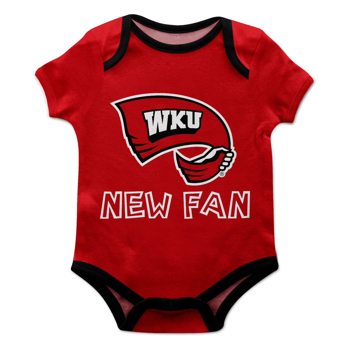 Western Kentucky Hilltoppers Infant Game Day Red Short Sleeve One Piece Jumpsuit by Vive La Fete