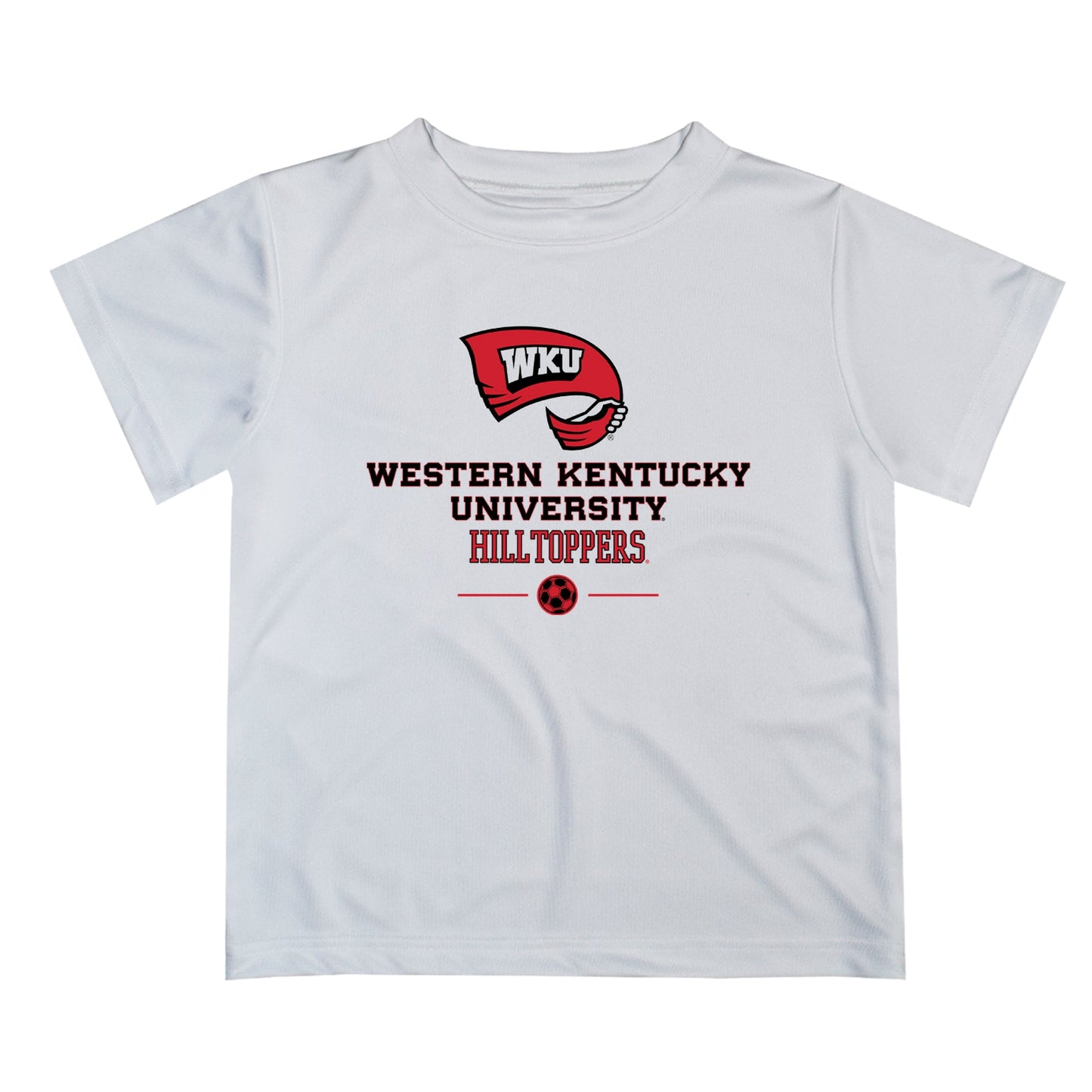 Western Kentucky Hilltoppers Vive La Fete Soccer V1 White Short Sleeve Tee Shirt