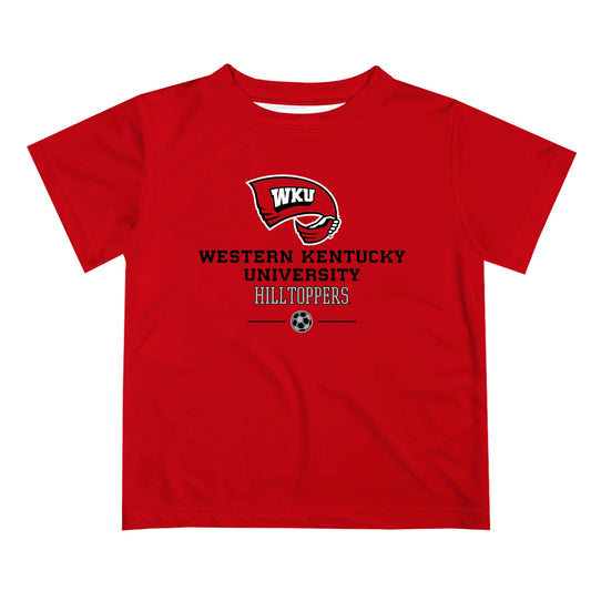 Western Kentucky Hilltoppers Vive La Fete Soccer V1 Red Short Sleeve Tee Shirt