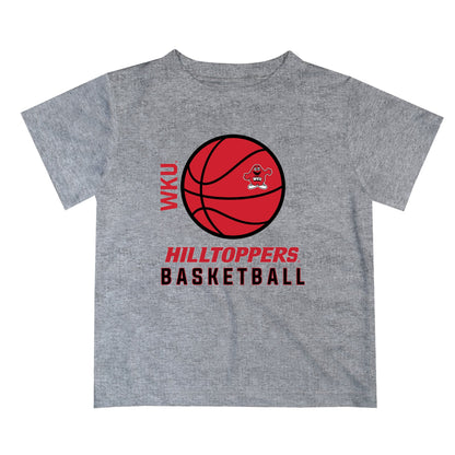Western Kentucky Hilltoppers Vive La Fete Basketball V1 Heather Gray Short Sleeve Tee Shirt